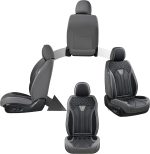 FLORICH Leather Car Seat Covers Full Set for Cars, SUVs & Trucks, Pink Black Front & Rear Automotive Seat Covers, Universal Fit for Toyota Honda Ford Jeep - Image 21