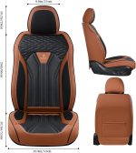 FLORICH Leather Car Seat Covers Full Set for Cars, SUVs & Trucks, Pink Black Front & Rear Automotive Seat Covers, Universal Fit for Toyota Honda Ford Jeep - Image 71